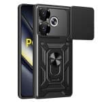 Techsuit CamShield Series - θήκη για Xiaomi Poco F6 - Μαύρο