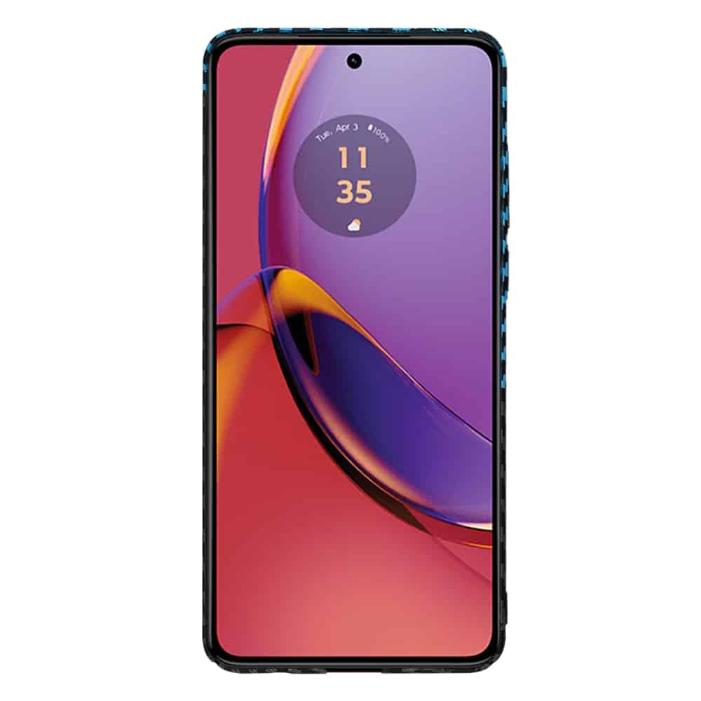 Techsuit Carbonite FiberShell - θήκη για Motorola Moto G84 - Μπλε - Image 2