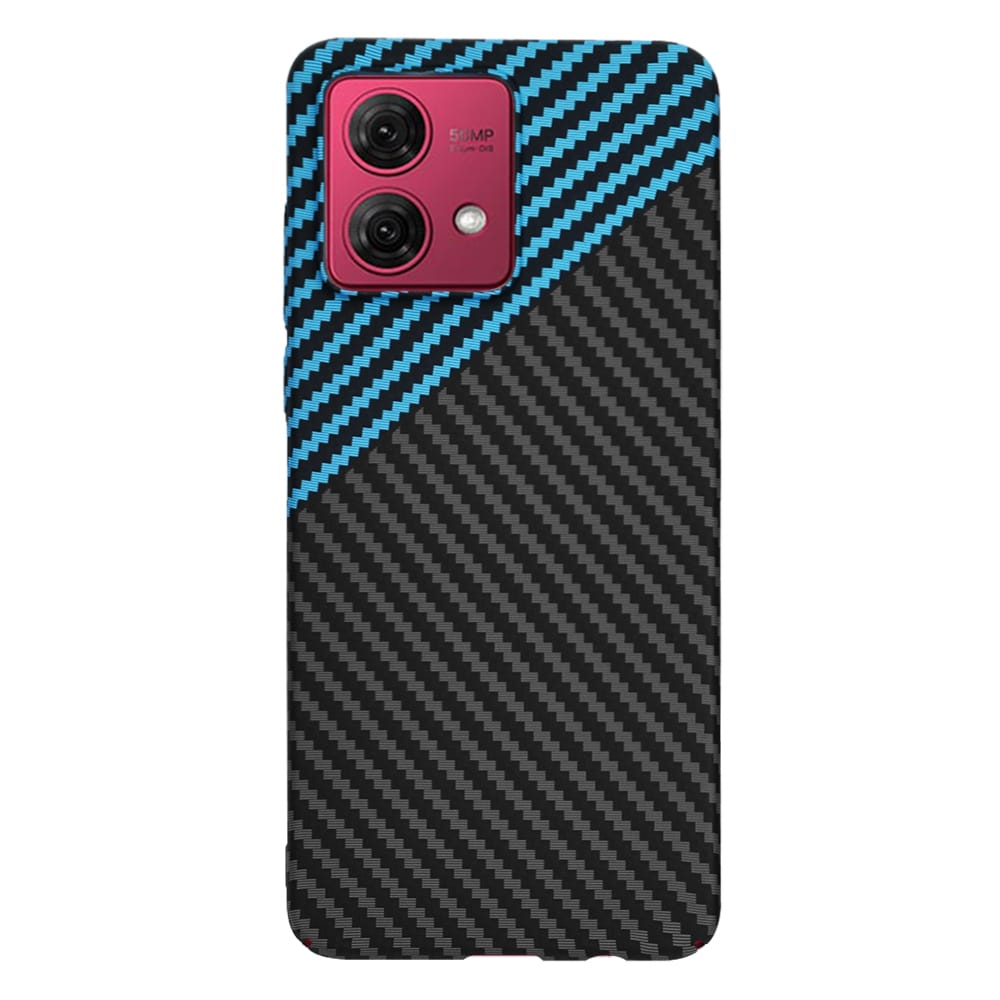 Techsuit Carbonite FiberShell - θήκη για Motorola Moto G84 - Μπλε - Image 3