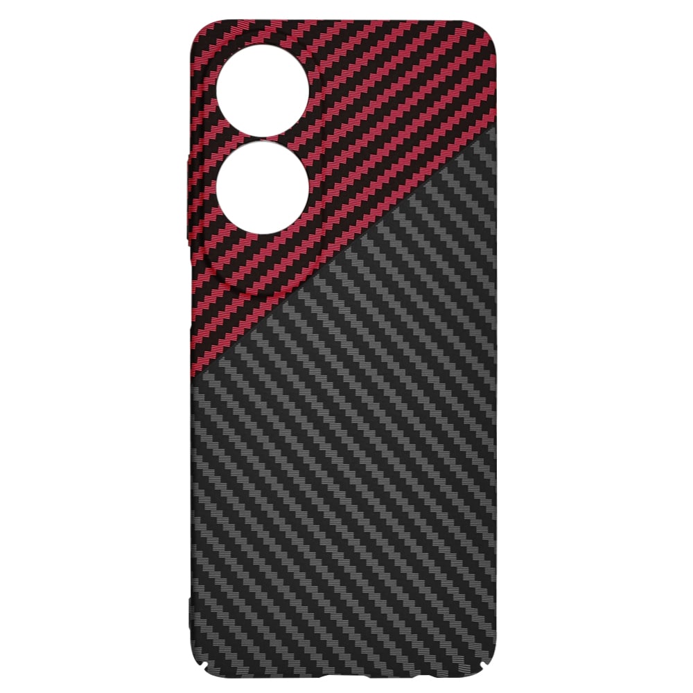 Techsuit Carbonite FiberShell - θήκη για Oppo A60 - Κόκκινο - Image 4