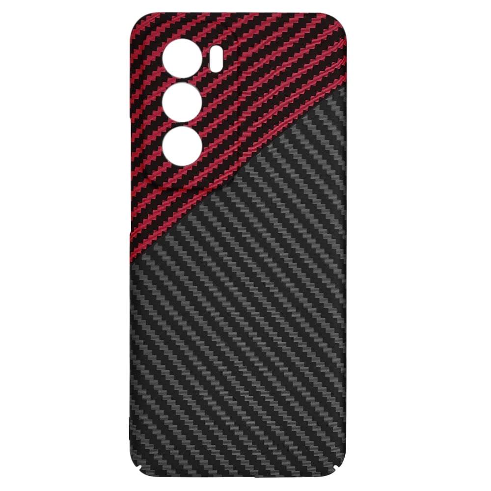 Techsuit Carbonite FiberShell - θήκη για Oppo Reno12 - Κόκκινο - Image 4