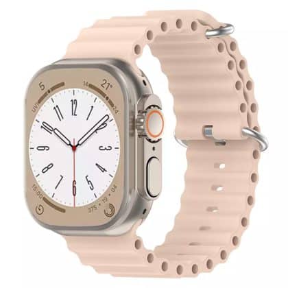 Techsuit - Watchband (W038) - Apple Watch 1/2/3/4/5/6/7/8/9/10/11/SE/SE 2/SE 3/Ultra/Ultra 2/Ultra 3 (42/44/45/46/49mm) - Pink