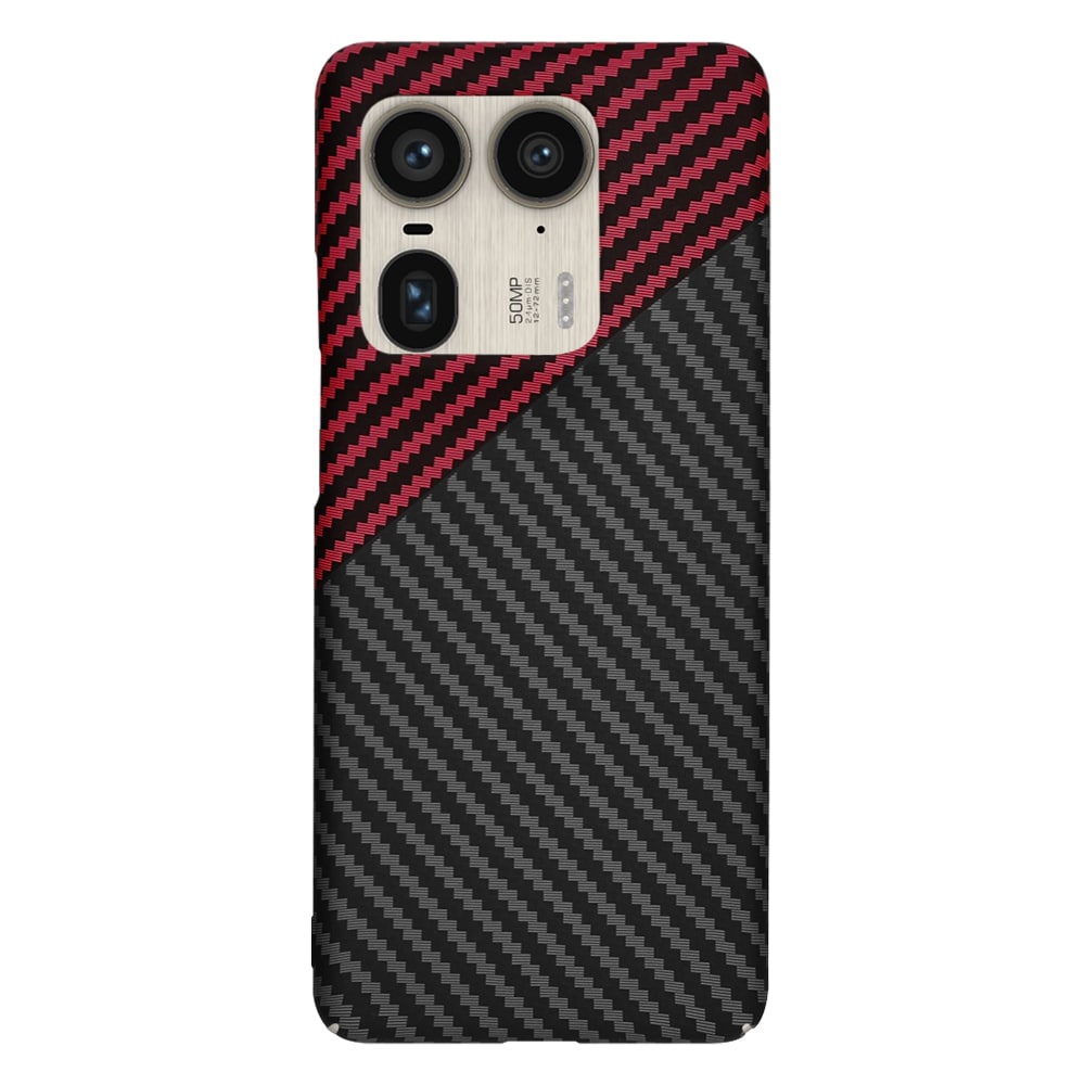 Techsuit Carbonite FiberShell - θήκη για Motorola Edge 50 Ultra - Κόκκινο - Image 3