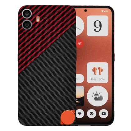 Techsuit Carbonite FiberShell - θήκη για Nothing CMF Phone 1 - Κόκκινο