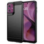 Techsuit Carbon Silicone - θήκη για Motorola Moto G55 - Μαύρο