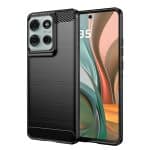 Techsuit Carbon Silicone - θήκη για Motorola Moto G75 - Μαύρο