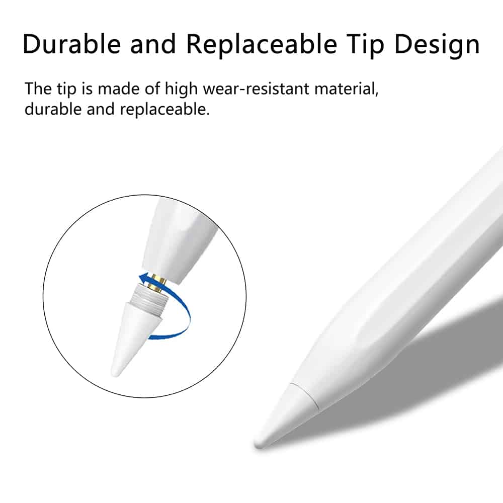 Techsuit Stylus Pen για Tablet, Bluetooth, Type-C, 130mAh, 5V, 0.2A, Palm Rejection, Tilt Pressure Sense - Λευκό - Image 4
