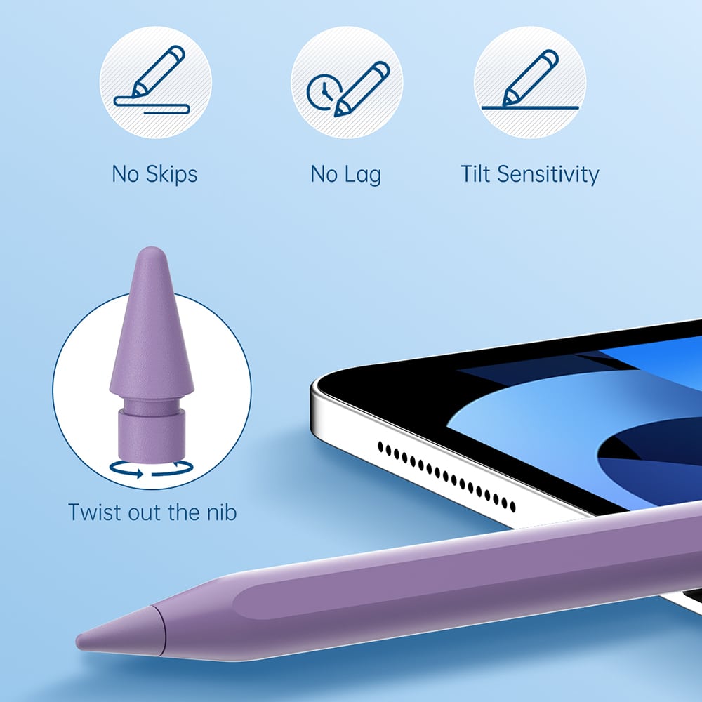 Techsuit stylus για ταμπλέτα, Bluetooth, Type-C, 125mAh - Vintage ροζ - Image 4
