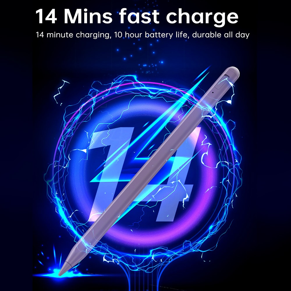 Techsuit stylus για ταμπλέτα, Bluetooth, Type-C, 125mAh - Vintage ροζ - Image 3