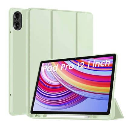 Techsuit - Flex Trifold (με θήκη για stylus) - Xiaomi Redmi Pad Pro / Poco Pad - Πράσινο Matcha