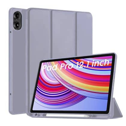Techsuit - Flex Trifold (με θήκη για stylus) - Xiaomi Redmi Pad Pro / Poco Pad - Μωβ