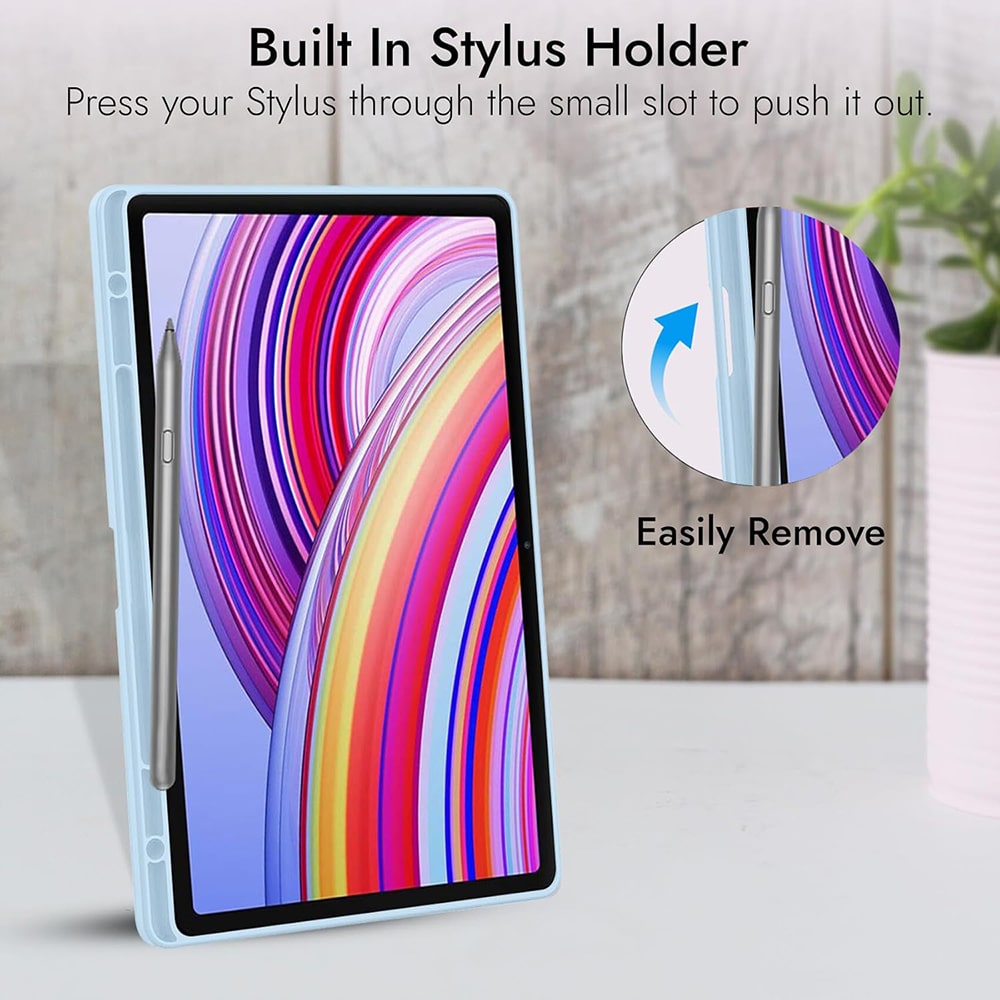 Techsuit - Flex Trifold (με Θήκη για Μολύβι) - Xiaomi Redmi Pad Pro / Poco Pad - Γκρι - Image 4