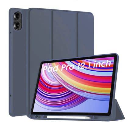 Techsuit - Flex Trifold (με Θήκη για Μολύβι) - Xiaomi Redmi Pad Pro / Poco Pad - Σκούρο Μπλε