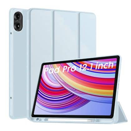 Techsuit - Flex Trifold (με Θήκη για Μολύβι) - Xiaomi Redmi Pad Pro / Poco Pad - Ουράνιο Μπλε