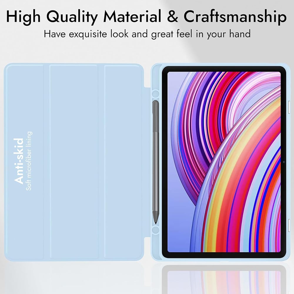 Techsuit - Flex Trifold (με Θήκη για Μολύβι) - Xiaomi Redmi Pad Pro / Poco Pad - Ροζ - Image 2