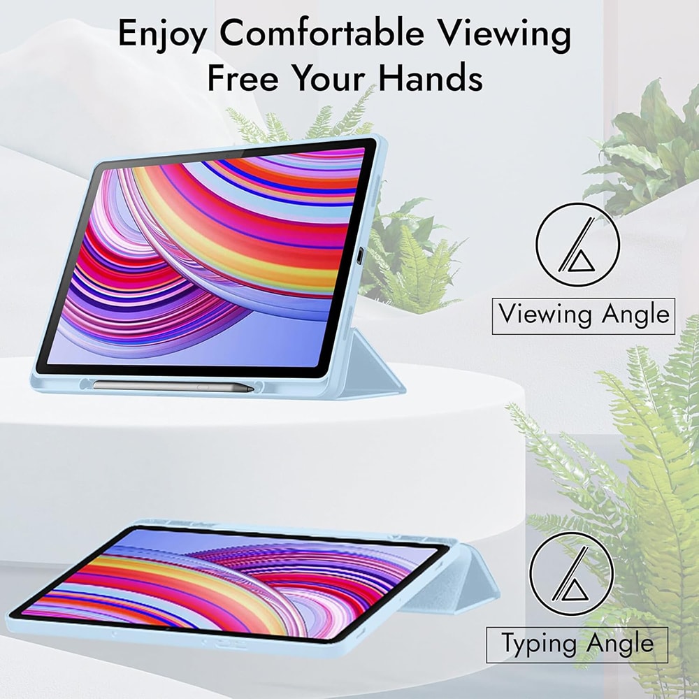 Techsuit - Flex Trifold (με Θήκη για Μολύβι) - Xiaomi Redmi Pad Pro / Poco Pad - Ροζ - Image 4