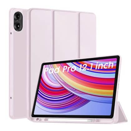 Techsuit - Flex Trifold (με Θήκη για Μολύβι) - Xiaomi Redmi Pad Pro / Poco Pad - Ροζ