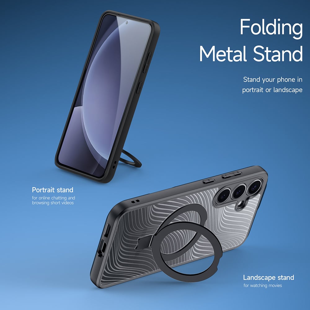 Dux Ducis Aimo MagSafe Magnetic Stand - θήκη για Samsung Galaxy S25 - Μαύρο - Image 4