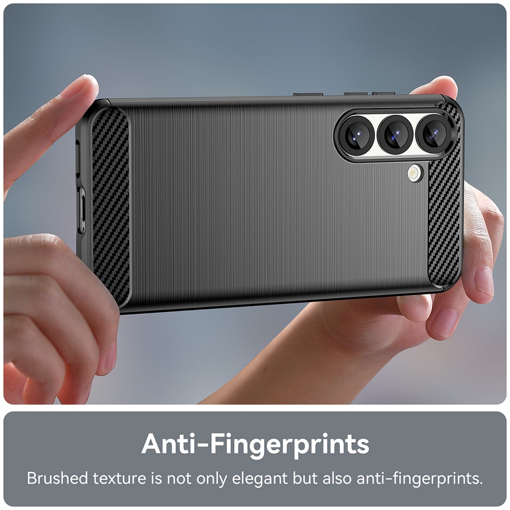 Techsuit Carbon Silicone - θήκη για Samsung Galaxy S25+ - Μαύρο - Image 6