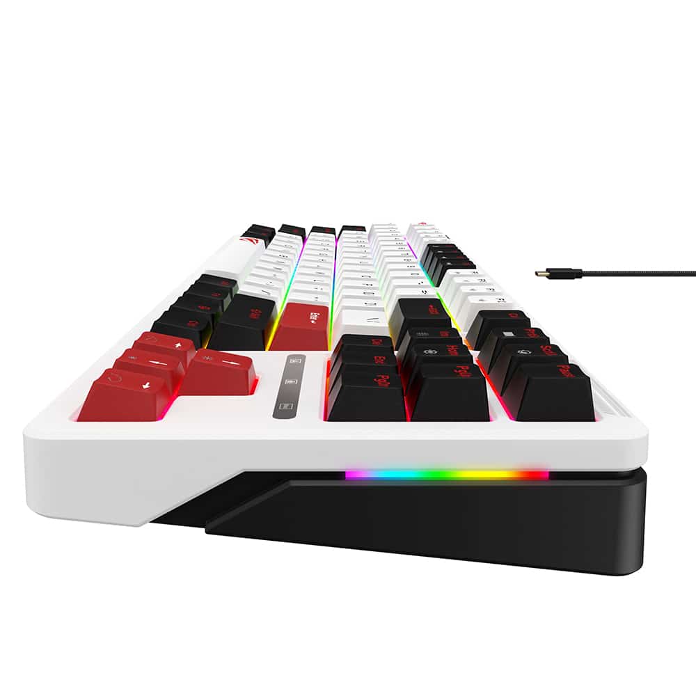 Havit - Gaming Keyboard (kb902l) - USB-C, With Rgb Lights, 1.8m, 200ma - Black / White / Red - Image 6