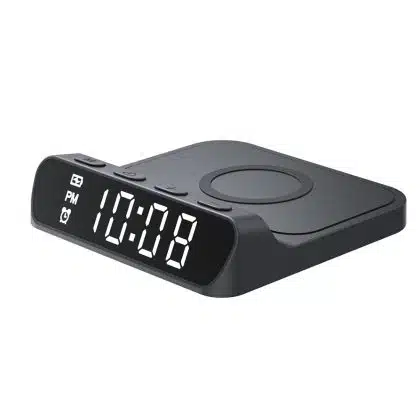 Havit - Phone Wireless Charger (w3031) - With Clock Display, 15w - Black