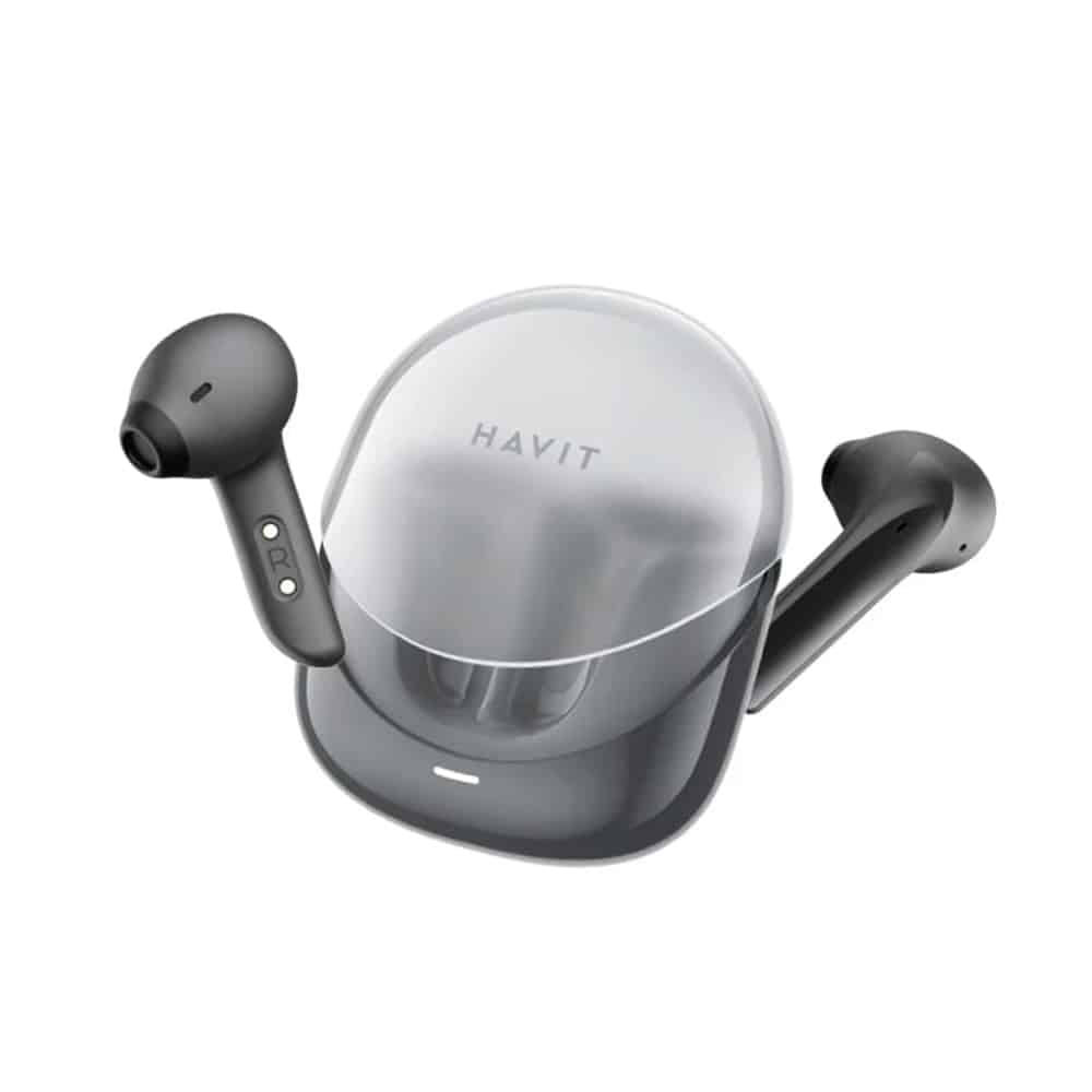 Havit - Wireless Earbuds Modern Buds (tw974) - For Gaming, With Microphone, Bluetooth 5.3, Tws, Enc, USB-C, 400mah - Black - Image 2