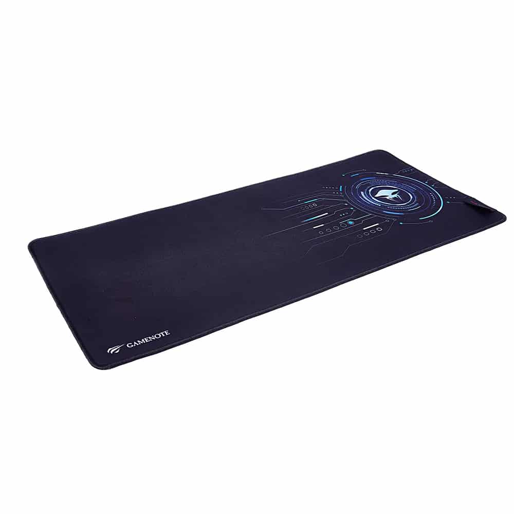 Havit - Mouse Pad (mp849) - For Gaming, Non-Slip Rubber Base, Textil - Black / Blue - Image 3