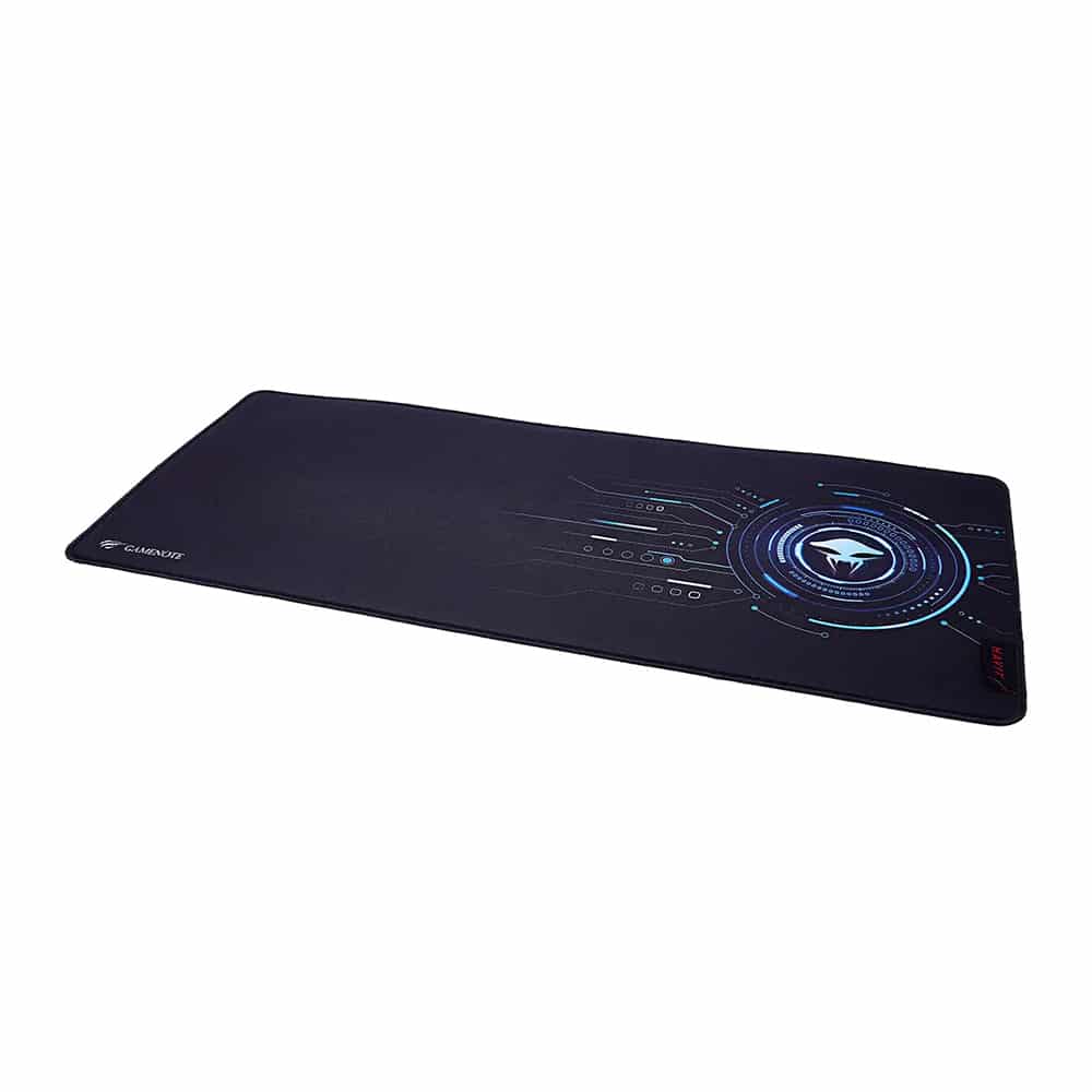 Havit - Mouse Pad (mp849) - For Gaming, Non-Slip Rubber Base, Textil - Black / Blue - Image 2