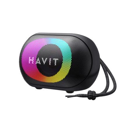 Havit - Wireless Speaker (sk885bt) - Type-C, Bluetooth 5.3, Tws, Tf, Fm, Aux, USB, Hands-Free Calls, 1800mah - Black