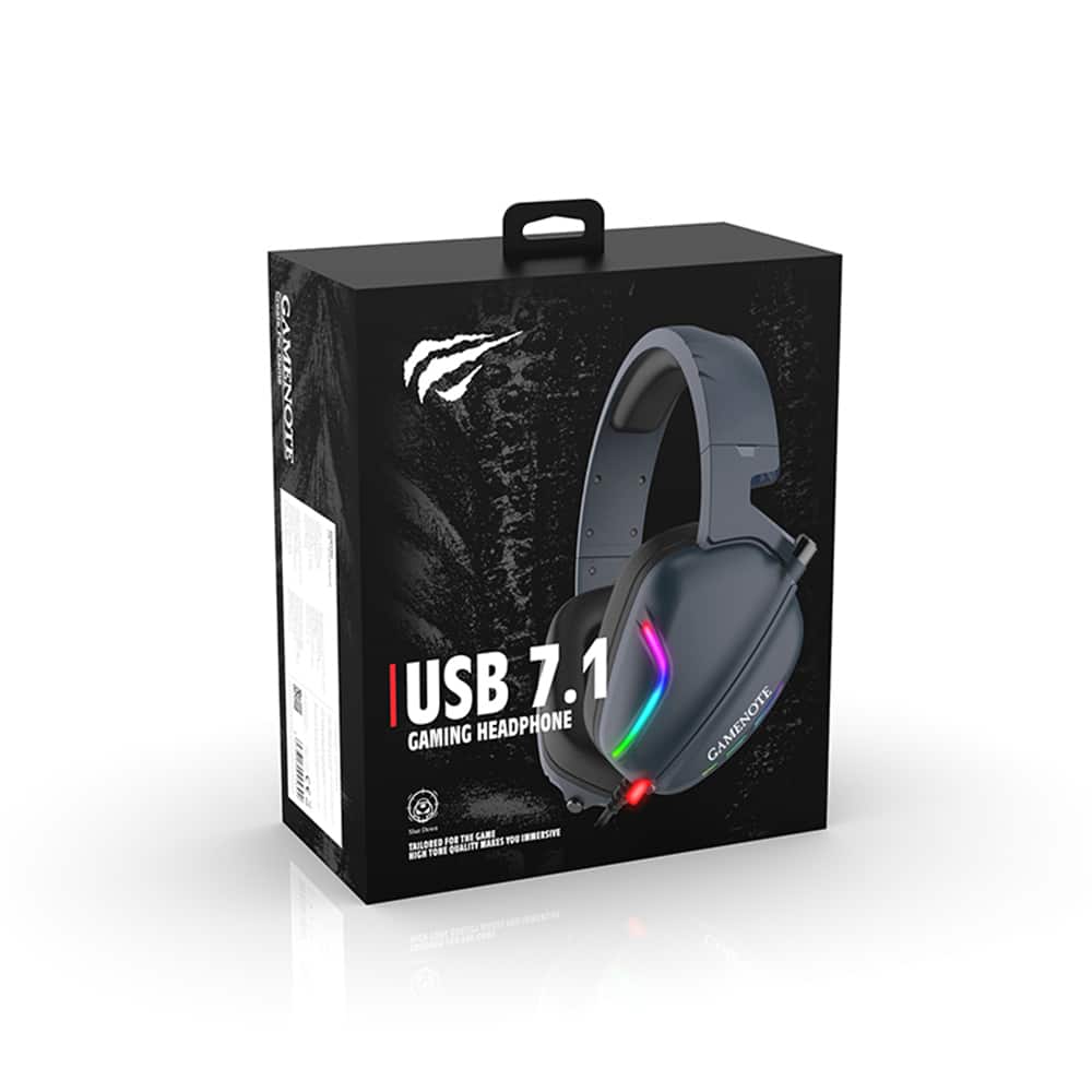 Havit - Gaming Headphones (h2038u) - With Microphone, 50mm Speaker, USB, 2m - Black - Image 6