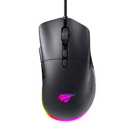 Havit - Wired Gaming Mouse (ms954) - 800/1600/2400/3200/6400/12000 Dpi, 1.6m, 5v - Black
