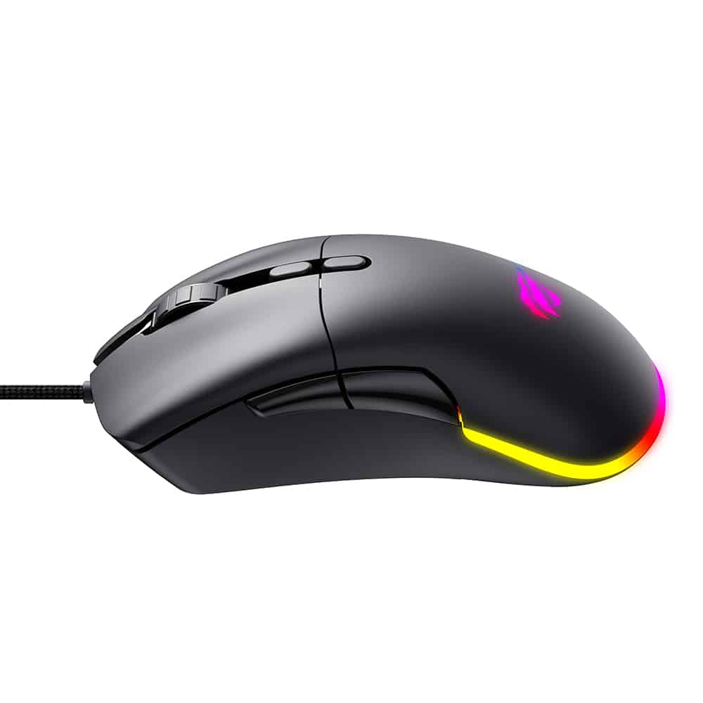 Havit - Wired Gaming Mouse (ms954) - 800/1600/2400/3200/6400/12000 Dpi, 1.6m, 5v - Black - Image 5