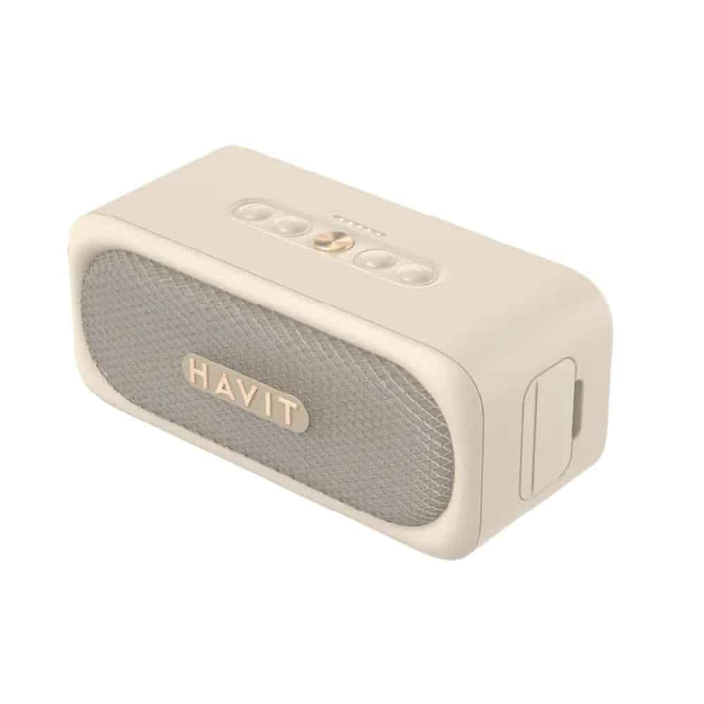 Havit - Wireless Speaker (sk905bt) - Type-C, Bluetooth 5.3, Tws, Tf, Aux, Hands-Free Call, Ipx7, 2000mah - Beige - Image 2