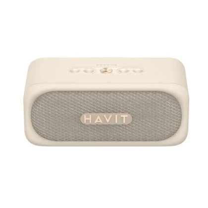 Havit - Wireless Speaker (sk905bt) - Type-C, Bluetooth 5.3, Tws, Tf, Aux, Hands-Free Call, Ipx7, 2000mah - Beige