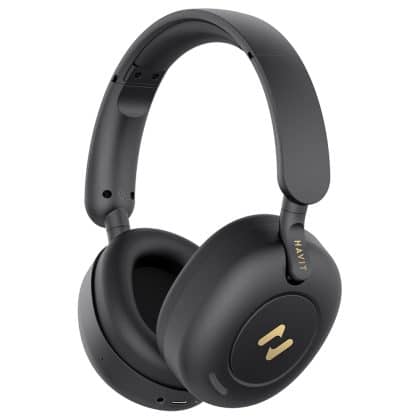Havit - Wireless Headphones (h655bt Pro) - With Case, Bluetooth 5.3, Noise Cancelling, Multipoint, Hi-Res, 700mah - Black