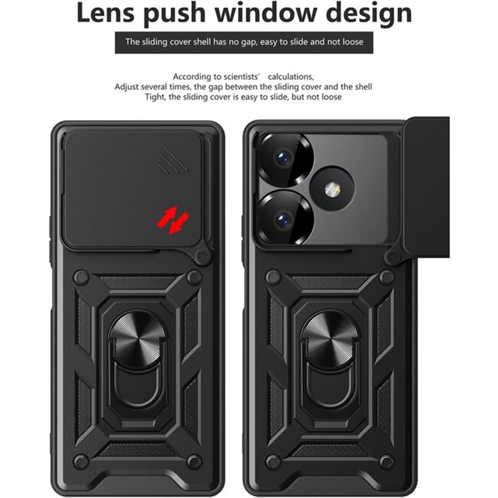 Techsuit CamShield Series - θήκη για Xiaomi Redmi 13 / Poco M6 4G - Μαύρο - Image 2