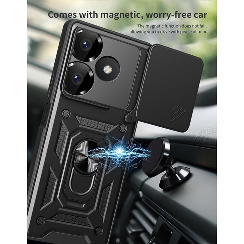 Techsuit CamShield Series - θήκη για Xiaomi Redmi 13 / Poco M6 4G - Μαύρο - Image 4