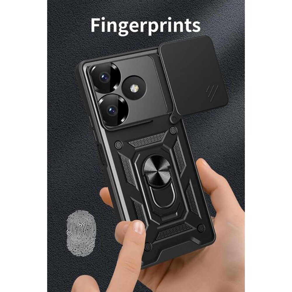 Techsuit CamShield Series - θήκη για Xiaomi Redmi 13 / Poco M6 4G - Μαύρο - Image 5