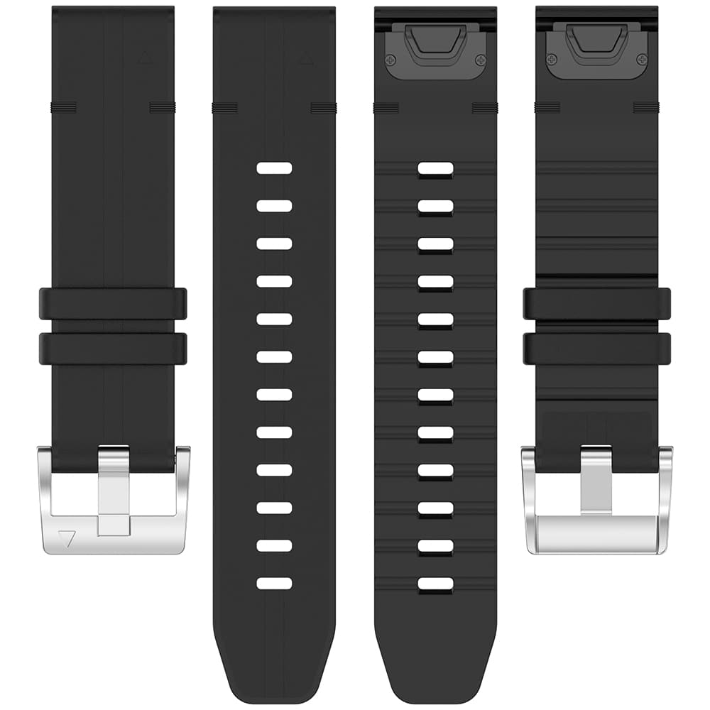 Techsuit - Watchband QuickFit 22mm (W071) - Garmin Fenix 5/5 Plus 6/6 Pro/7/Forerunner 935/945/Approach S60 - Black - Image 5