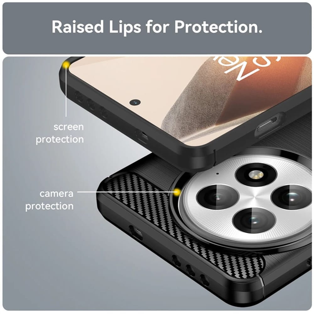 Techsuit Carbon Silicone - θήκη για Oneplus 13 - Μπλε - Image 4
