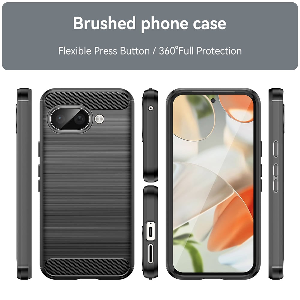 Techsuit Carbon Silicone - θήκη για Google Pixel 9a - Μπλε - Image 3