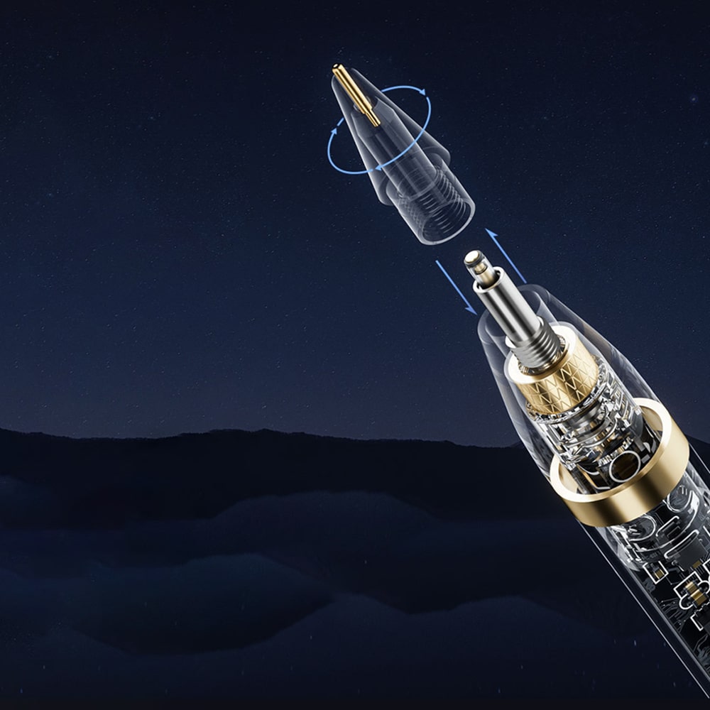 Techsuit - Premium Stylus Pen (C10 Pro) - για iPad 2018+, Ψηφιακή Μαγνητική Φόρτιση, Χωρητική - Διαφανές / Μαύρο - Image 5