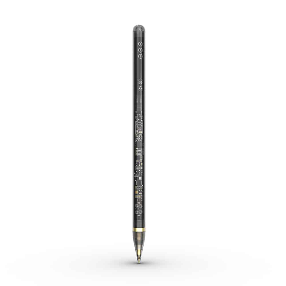 Techsuit - Premium Stylus Pen (C10 Pro) - για iPad 2018+, Ψηφιακή Μαγνητική Φόρτιση, Χωρητική - Διαφανές / Μαύρο - Image 2