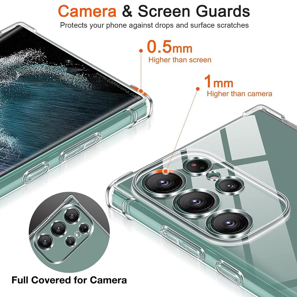 Techsuit Shockproof Clear Silicone - θήκη για Samsung Galaxy S25 Ultra - Διάφανο - Image 4