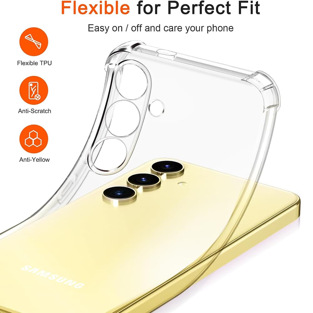 Techsuit Shockproof Clear Silicone - θήκη για Samsung Galaxy S25+ - Διάφανο - Image 3