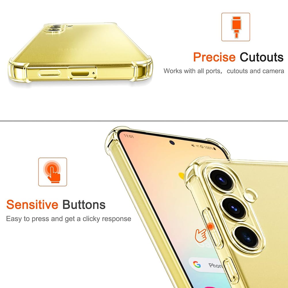 Techsuit Shockproof Clear Silicone - θήκη για Samsung Galaxy S25+ - Διάφανο - Image 4