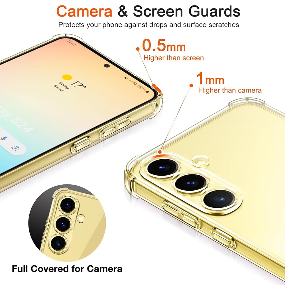 Techsuit Shockproof Clear Silicone - θήκη για Samsung Galaxy S25 - Διάφανο - Image 2