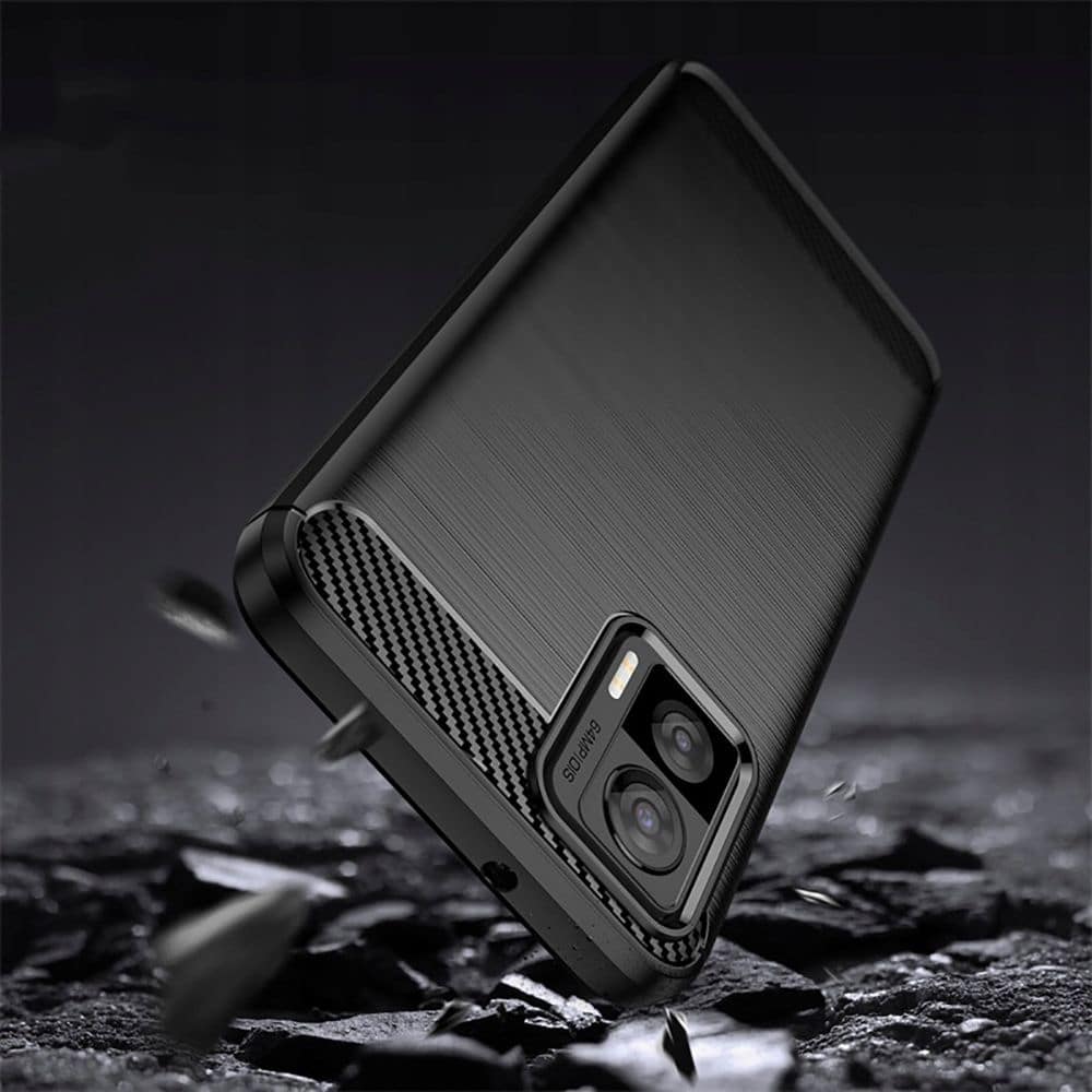 Techsuit Carbon Silicone - θήκη για Motorola Edge 30 Neo - Μαύρο - Image 3