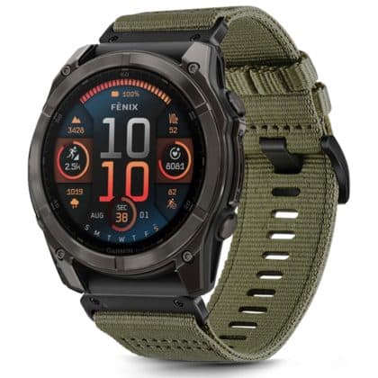 Techsuit - Λουράκι ρολογιού QuickFit 22mm (W070) - Garmin Fenix 5/5 Plus 6/6 Pro/7/Forerunner 935/945/Approach S60 - Πράσινο παραλλαγής