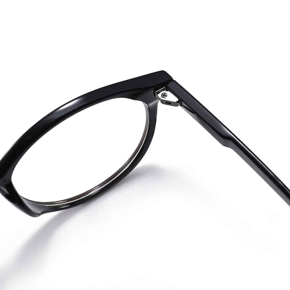 Γυαλιά κατά του Μπλε Φωτός PC - Στρογγυλά, Unisex - Techsuit Reflex PC28003 - Μαύρο - Image 5